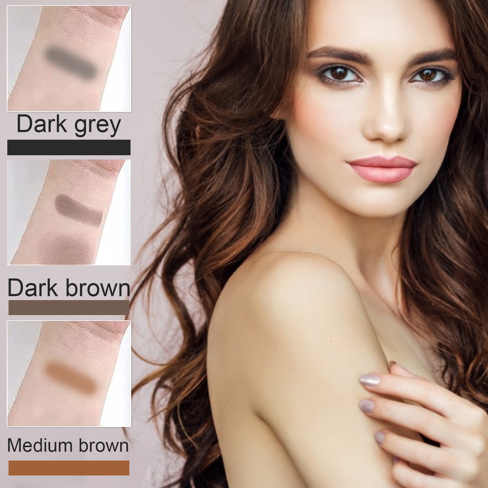 Eyebrow Print Mold Eyebrow, Lazy Eyebrows Fill Makeup Eyebrow Cake Waterproof Hairline Powder