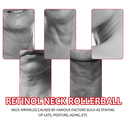 Retinol Neck Rollerball, Moist Smooth Neck Wrinkle Wrinkle Firming Neck Reshape The Swan Neck