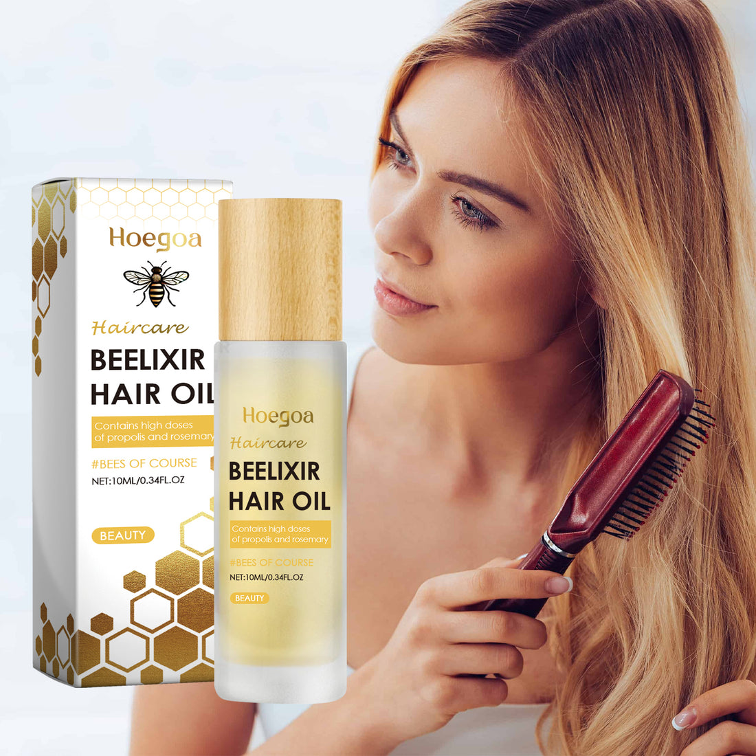 Hoegoa Honey Hair Care Essential Oil Honey Rosemary Scalp Repair Smooth And Moist Hair Care Essential Oil