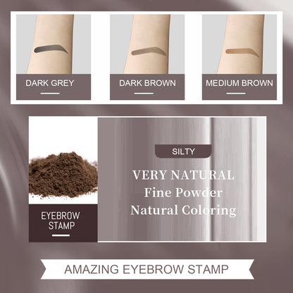Eyebrow Print Mold Eyebrow, Lazy Eyebrows Fill Makeup Eyebrow Cake Waterproof Hairline Powder
