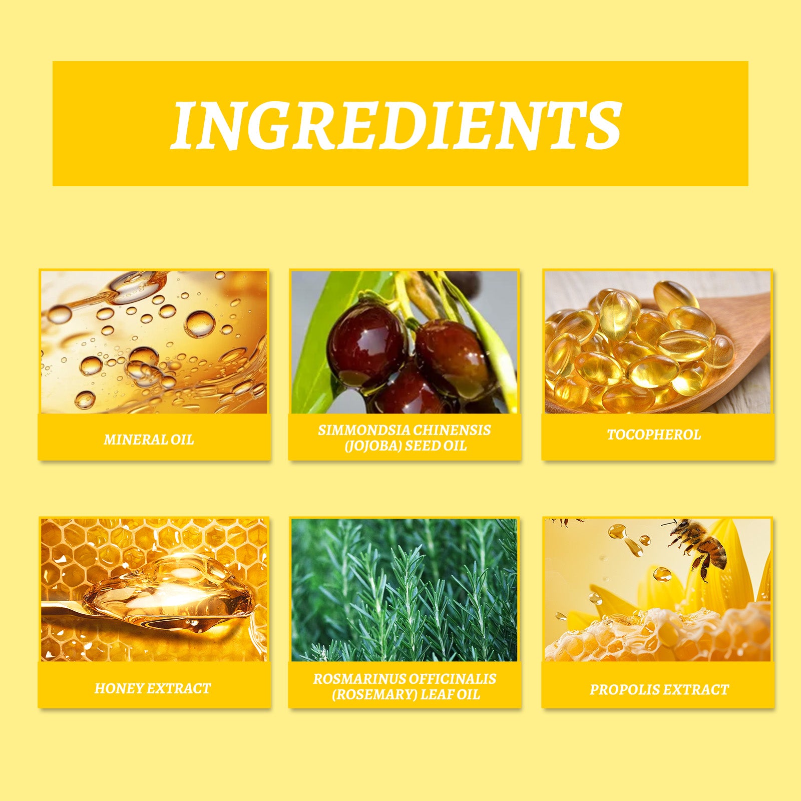 West&amp;Month Honey Hair Care Essential Oil, Honey Rosemary Repair Dry Hair End Moisture Nourishing Oil