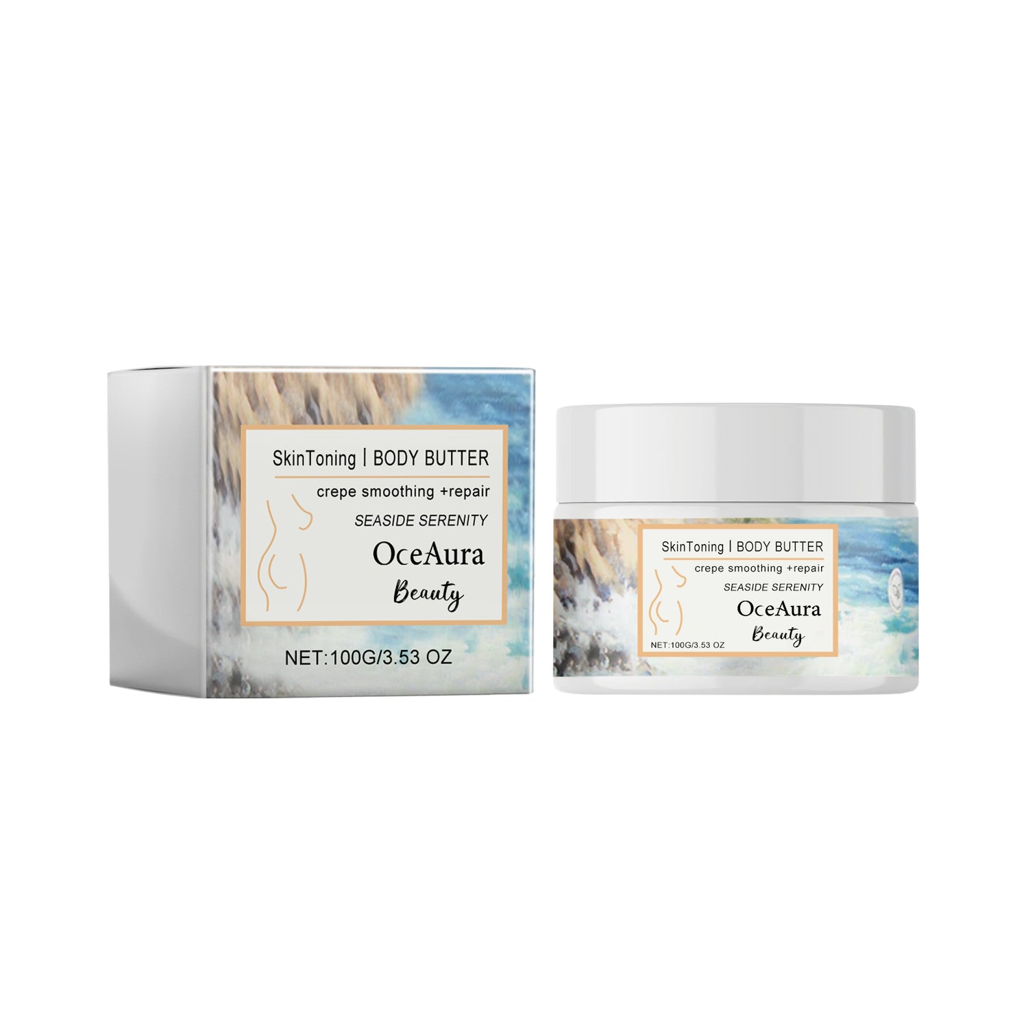 Skin Toning Body Butter, Filling Water To Moisten Haun White Body Skin Smooth And Tender Skin Anti-Wrinkle Firming Creams
